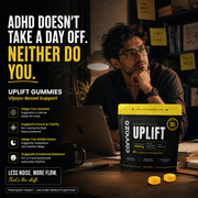 Uplift Gummies -CBD DOMINANT |  500mg Citrus/Sour Lemon Vatis | 200mg Active Cannabinoids | Strong Support for Focus, Relaxation & Better Mood