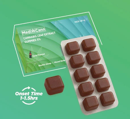 Medicann Cannabis Leaf Extract  Gummies in Cola flavour