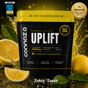 Uplift Gummies -CBD DOMINANT |  500mg Citrus/Sour Lemon Vatis | 200mg Active Cannabinoids | Strong Support for Focus, Relaxation & Better Mood